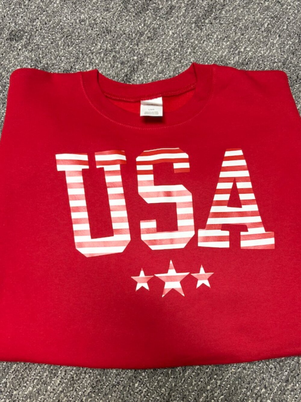 Hanes | Women's Large Red USA Sweatshirt